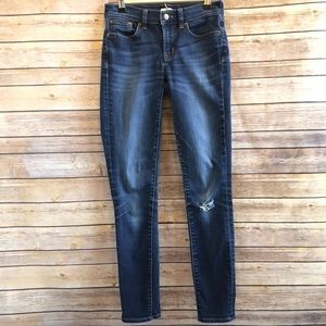 J. Crew Stretch Skinny Blue Jeans Style E7294 Size 24/30